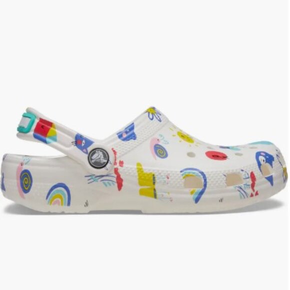 Crocs Kids' Classic Doodle Print Clog - Picture 4 of 7